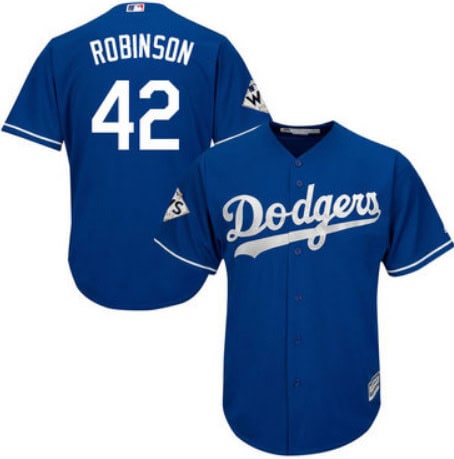 Los Angeles Dodgers #42 Jackie Robinson Blue Stitched Jersey