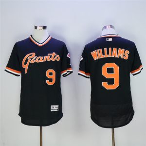 San Franciscoc Giants #9 Matt Williams Black Throwback Flexbase Stitched Jersey