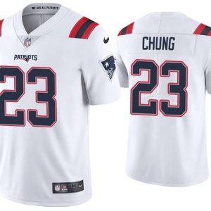 New England Patriots #23 Patrick Chung 2020 White Vapor Untouchable Limited Stitched Jersey