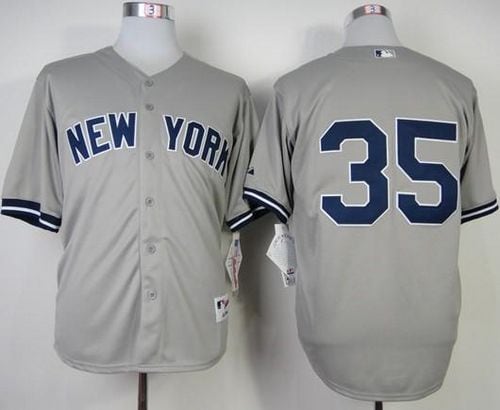 Yankees #35 Michael Pineda Grey Stitched Jersey