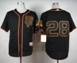 Giants #28 Buster Posey Black Alternate Cool Base Stitched Jersey