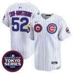 Chicago Cubs #52 Pete Crow-Armstrong White 2025 Tokyo Series Limited Stitched Jersey
