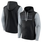 Las Vegas Raiders Black Silver Outline Pullover Hoodie