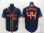 Houston Astros #44 Yordan Alvarez 2022 Navy City Connect Cool Base Stitched Jersey
