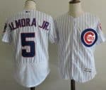 Cubs #5 Albert Almora Jr. White Flexbase Authentic Collection Stitched Jersey