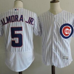 Cubs #5 Albert Almora Jr. White Flexbase Authentic Collection Stitched Jersey