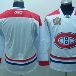 Canadiens Blank Stitched White Heritage Classic Style Jersey