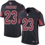 Cardinals #23 Chris Johnson Black Stitched Limited Rush Nike Jersey