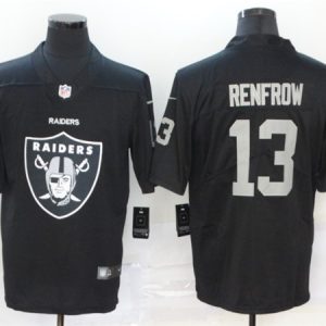 Raiders #13 Hunter Renfrow 2020 Team Big Logo Black Limited Stitched Jersey