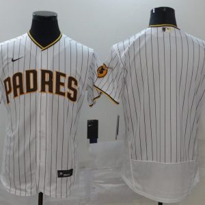 San Diego Padres Blank White Flex Base Stitched Jersey