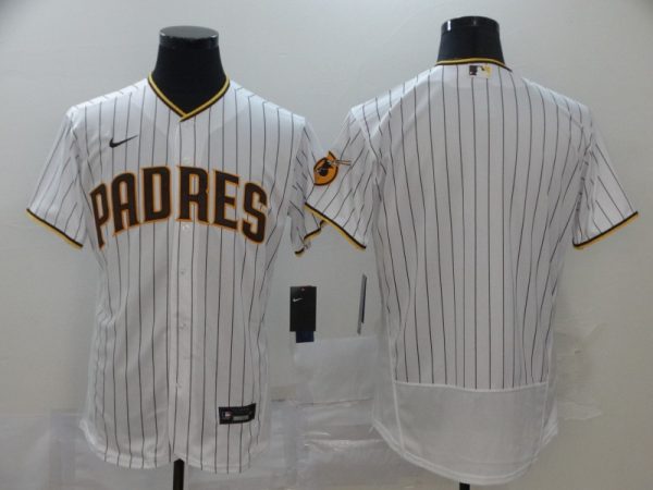 San Diego Padres Blank White Flex Base Stitched Jersey