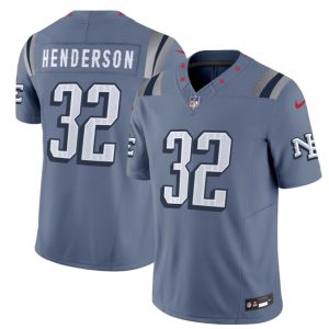 New England Patriots #32 TreVeyon Henderson 2025 F.U.S.E. ¡°Rivalries¡± Vapor Limited Football Stitched Jersey