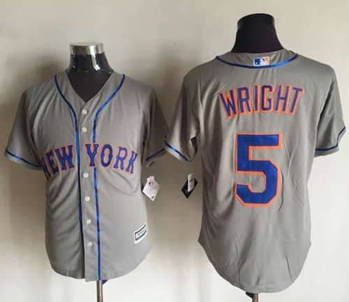 Mets #5 David Wright New Grey Cool Base Stitched Jersey