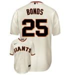 San Francisco Giants #25 Barry Bonds Cream Cool Base Stitched Jersey