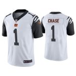Cincinnati Bengals #1 Ja'Marr Chase White Color Rush Stitched Jersey