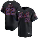 New York Mets #22 Juan Soto Black 2024 Alternate Limited Stitched Jersey