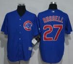 Cubs #27 Addison Russell Blue New Cool Base Stitched Jersey