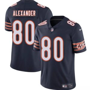 Chicago Bears #80 Maurice Alexander Navy 2025 Vapor Stitched Jersey