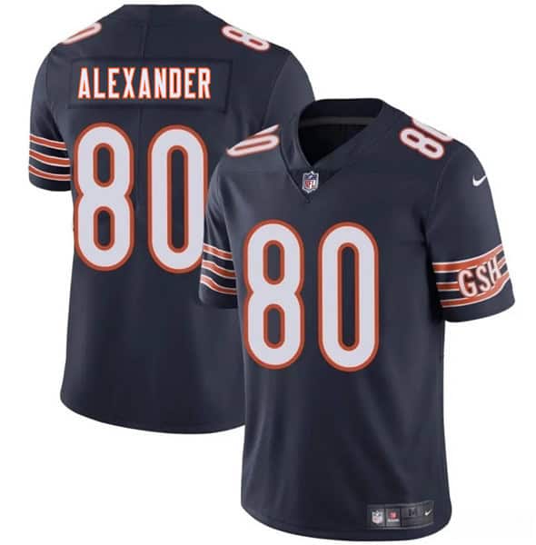 Chicago Bears #80 Maurice Alexander Navy 2025 Vapor Stitched Jersey