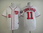Nationals #11 Zimmerman Ryan White Stitched Jersey