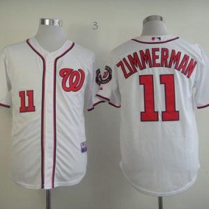Nationals #11 Zimmerman Ryan White Stitched Jersey