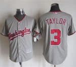 Nationals #3 Michael Taylor Grey New Cool Base Stitched Jersey
