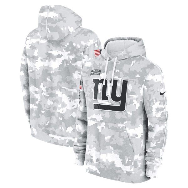 New York Giants 2024 Arctic Camo Salute To Service Club Fleece Pullover Hoodie