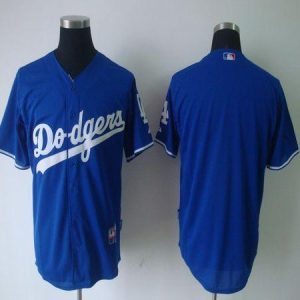 Dodgers Blank Blue Cool Base Stitched Jersey