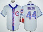 Cubs #44 Anthony Rizzo Grey Cooperstown Stitched Jersey