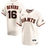 San Francisco Giants #16 Rafael Devers Cream 2024 Home Limited Stitched Jersey