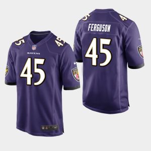Baltimore Ravens #45 Jaylon Ferguson Purple Jersey