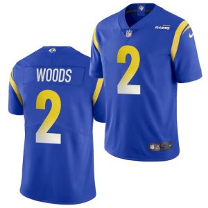 Los Angeles Rams #2 Robert Woods Royal Vapor Untouchable Limited Stitched Jersey