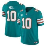 Miami Dolphins #10 Tyreek Hill Aqua 2024 F.U.S.E. Alternate With 3-Star C Patch Vapor Limited Stitched Jersey