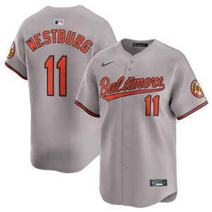 Baltimore Orioles #11 Jordan Westburg Gray 2025 Limited Cool Base Stitched Jersey