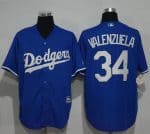 Dodgers #34 Fernando Valenzuela Blue New Cool Base Stitched Jersey