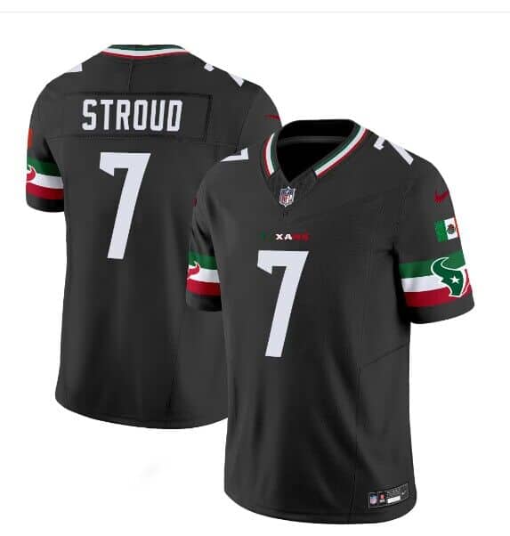 Houston Texans #7 C.J. Stroud Black Mexico F.U.S.E. Vapor Limited Stitched Jersey