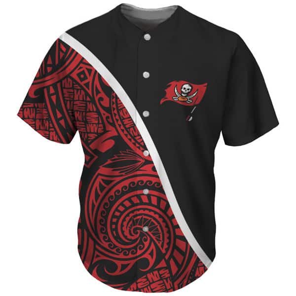 Tampa Bay Buccaneers Red Black Baseball Jersey