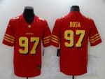 San Francisco 49ers #97 Nick Bosa Red Gold Vapor Untouchable Limited Stitched Jersey
