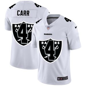 Raiders #4 Derek Carr White Stitched Jersey