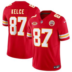 Kansas City Chiefs #87 Travis Kelce Red 2023 F.U.S.E. With "NKH" Patch Vapor Untouchable Limited Stitched Jersey