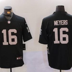Las Vegas Raiders #16 Jakobi Meyers Black Vapor Untouchable Limited Stitched Jersey