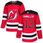 New Jersey Devils #13 Nico Hischier Red Drift Fashion Stitched Jersey
