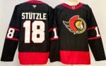 Ottawa Senators #18 Tim St¨¹tzle Black 2024-25 Home Stitched Jersey