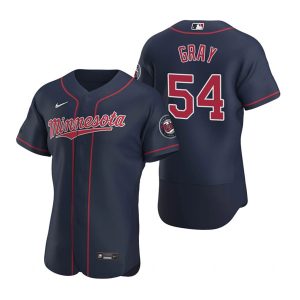 Minnesota Twins #54 Sonny Gray Navy Flex Base Stitched Jersey