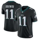 Philadelphia Eagles #11 A.J. Brown Black 2023 F.U.S.E. Vapor Untouchable Limited Stitched Jersey