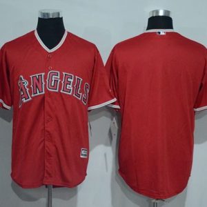 Angels Of Anaheim Blank Red New Cool Base Stitched Jersey