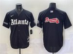 Atlanta Braves Black Team Big Logo Gothic South x Outkast Edition Vapor Limited Stitched Jersey