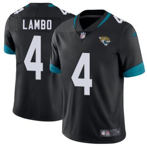 Jacksonville Jaguars #4 Josh Lambo Black Vapor Untouchable Limited Stitched Jersey