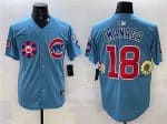 Chicago Cubs #18 Sh¨ta Imanaga Blue 2025 Tokyo Series 2nd Alternate Limited Stitched Jersey