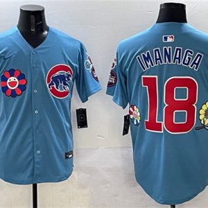 Chicago Cubs #18 Sh¨ta Imanaga Blue 2025 Tokyo Series 2nd Alternate Limited Stitched Jersey